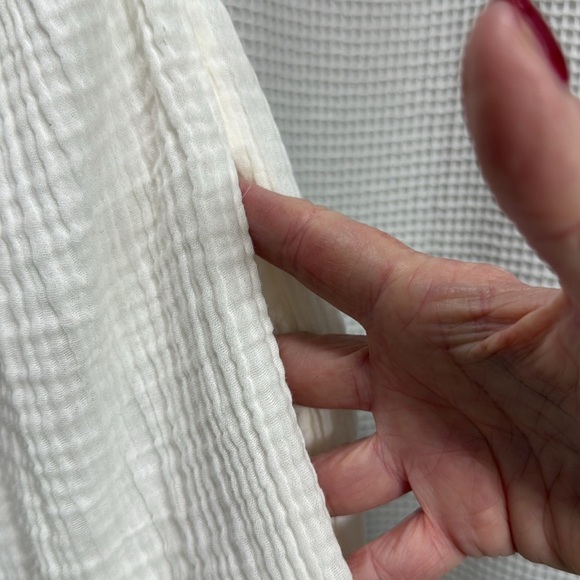 Anthropologie NEW The Malika Gauze Jumpsuit SZ S Ivory beach vacation comfy - Picture 6 of 7